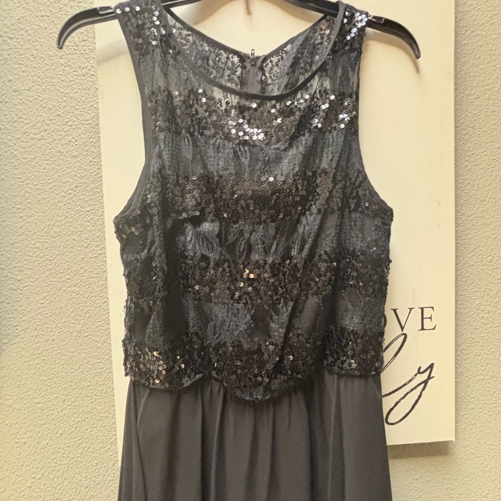 Bisou Bisou Black Lace Sequin Dress